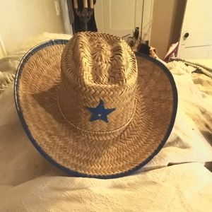 Child's Straw Sheriff Cowboy Hat from Mexico
